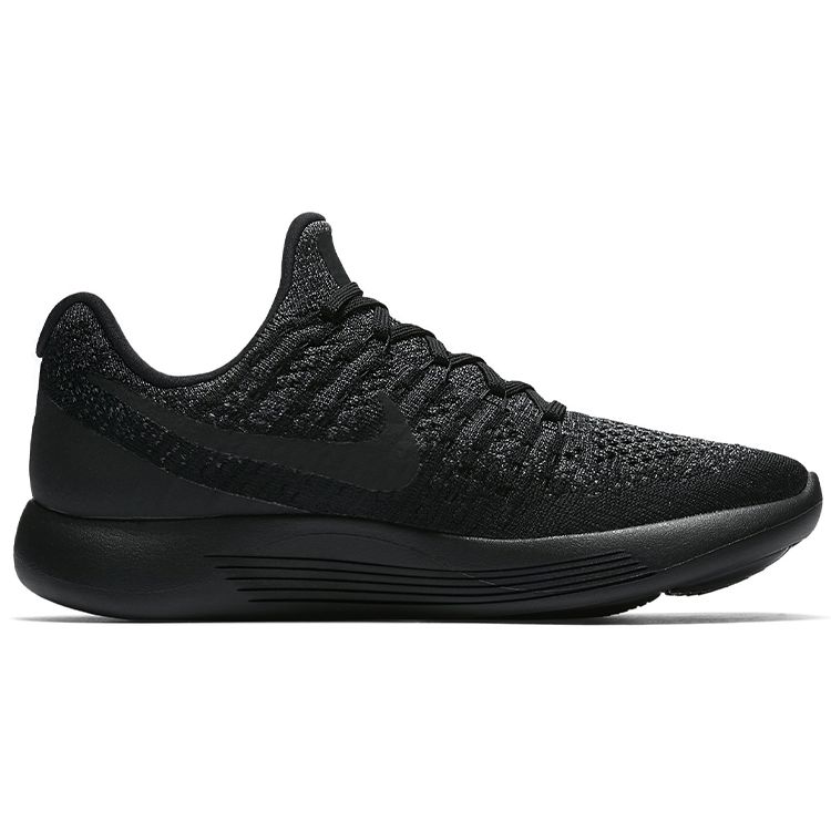 Nike  LunarEpic Low Flyknit 2 Black Dark Grey Women Sneakers Dark-Grey-Racer-Blue 863780-004