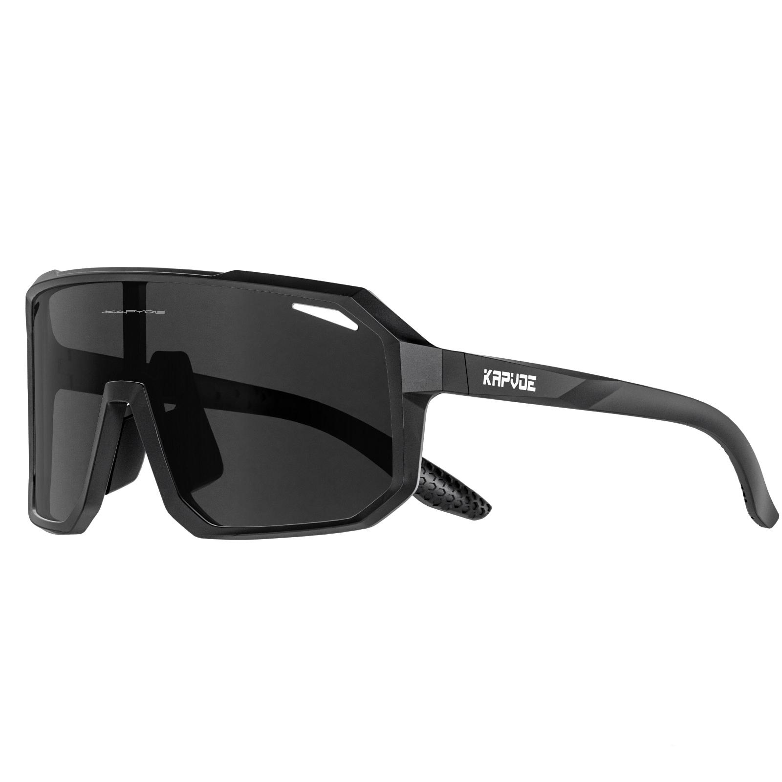 Kapvoe Men s Polarized Sports Sunglasses Cycling Glasses Photochromic Bike Eyewear for MTB Cycling UV400 Outdoor Bicycle Glasses Polarized 1lens