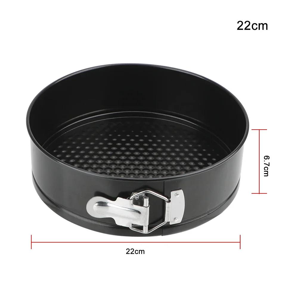 Round Cake Pan Non-Stick Removable Bottom Carbon Steel Bake Mould Bakeware Kitchen Accessories