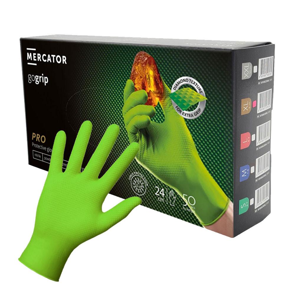 Mercator Gogrip Green Nitrile Gloves 50 Pcs