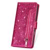 For Google Pixel 9 Pro XL Stand Case Glitter Phone Leather Cover Zipper Pocket