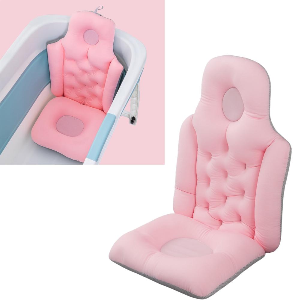 Adult Full Body Bath Pillow Hd Neck Support Quick Drying High Elasticity Hanging Hole Bathtub Cushion