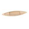 Wooden Fishing Boat Model Toy Decoration Unfinished Bookcase Decor Ornaments Craft for