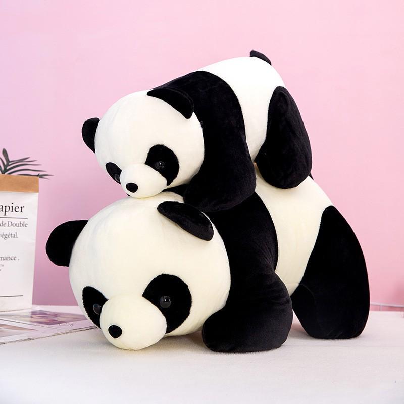 

National Treasure Giant Panda Plush Toy - Small Climbing Tree Hugging Panda Doll 25cm