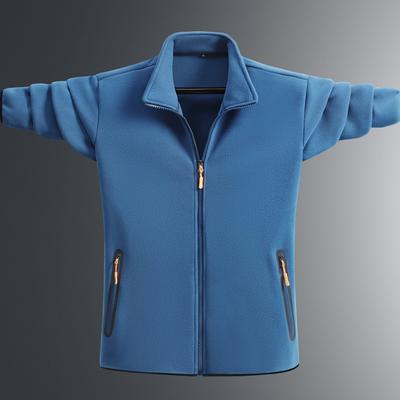 Autumn Soft Men's Fleece Jacket Coat Men Windbreak Thick Warm Fleece Jacket Men Winter Sport Top Work Coats Male Outerwear