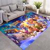 Game Archer Mage Character Print Area Rug Dark Blue Background Floor Carpet Game Fans Living Room Bedroom Home Decor Mat