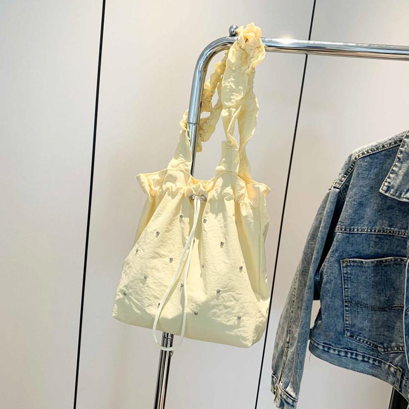 Trendy Street Style Womens Bucket Bag With Spacious Design And Soft Pu Material жёлтый