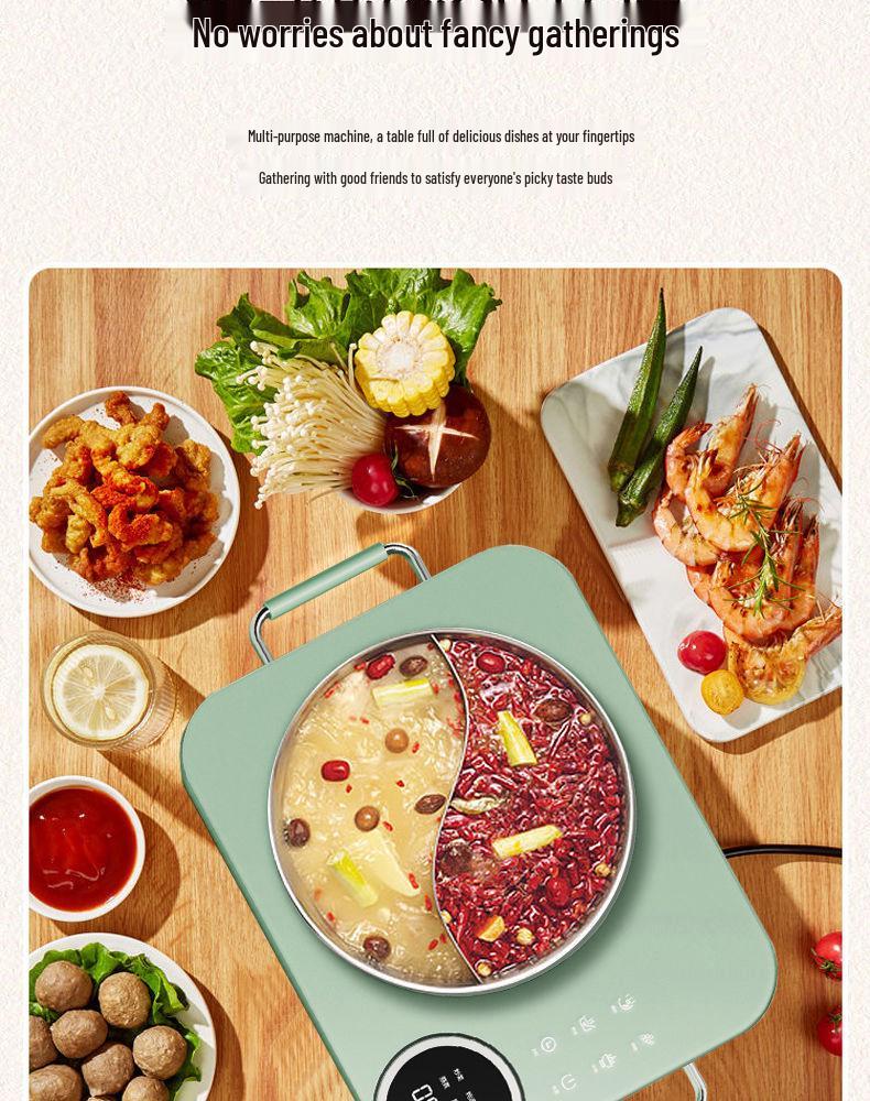 Ultra-Thin High-End 3500W Electric Ceramic Stove & Multi-Functional Infrared Oven with Electric Kettle