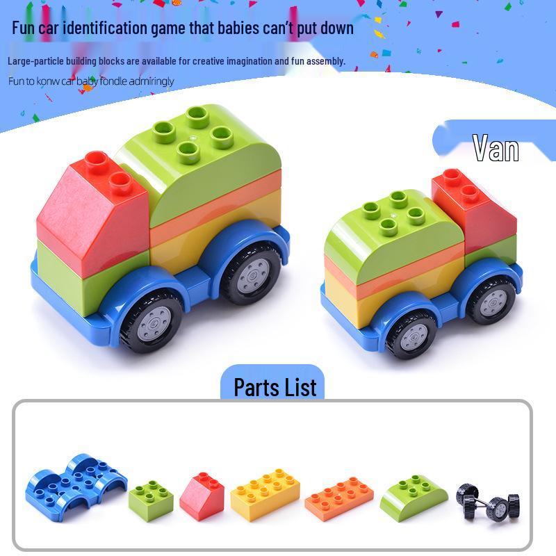 Gergely Large Particle Car & Airplane Model Interlocking Building Blocks Accessories