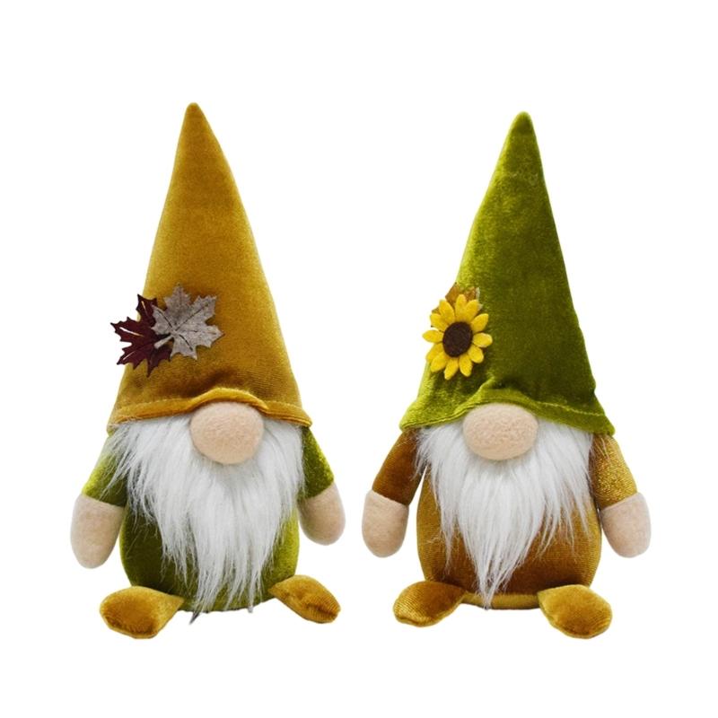 Gnom Plüschdekorationen, Frühling Sommer Sonnenblumen Dekor, Handgefertigte gesichtslose Puppen, Gnom Ornamente Festival Heimdekorationen