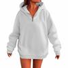 Women's Fashion Casual Long Sleeve Solid Color Hooded Sweatshirt Tops
