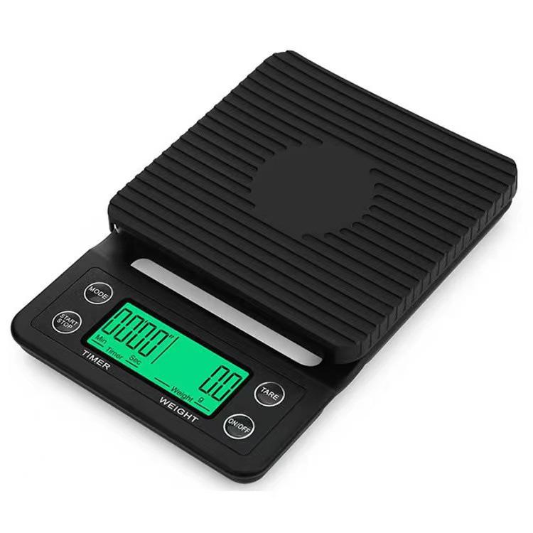 USB Charging Coffee Scale 3kg: Precise 0.1g Electronic Kitchen Scale with Timer