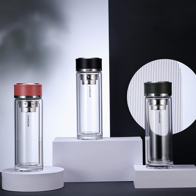 LocknLock 320ML Business Double-Layer Glass Mug