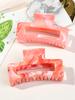 6 Pcs Marbled Hair Claw Clips for Women Grils,3.4 In Hair Clip for Thick Hair,Rectangle Styling Accessories