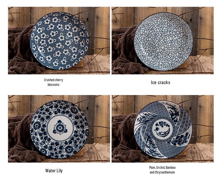 Hand-Painted Japanese Ceramic Bowl Set with Gift Box and Custom Logo Option
