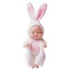1/6 Pcs 11cm Mini Reborn Baby Doll Simulation Rebirth Dolls Toy with Animal Clothes Sleep Series Reborn Baby Doll Movable Joints