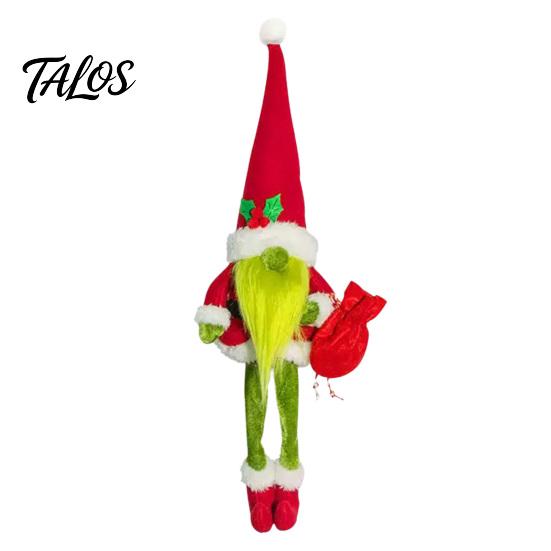 Cozy Winter Shelf Sitters Christmas Plush Gnome, Long Leg Faceless Scandinavian Santa Doll, Swedish Tomte Hanging Tree Plushies Elf Figurine