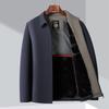 Winter Jacket Men's Short Fleece Thickened Middle-aged and Elderly High-end Jacket Men's Business Casual Jacket