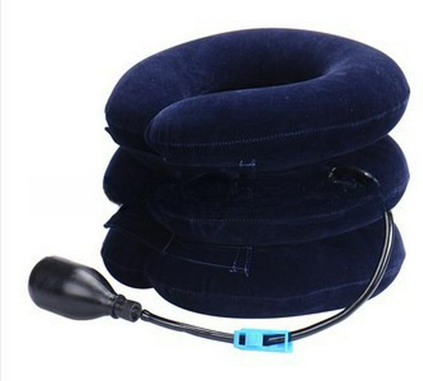 

Thickened PVC Cervical Traction Device: Portable Three-Layer Inflatable Neck Support. Standard Ball синій