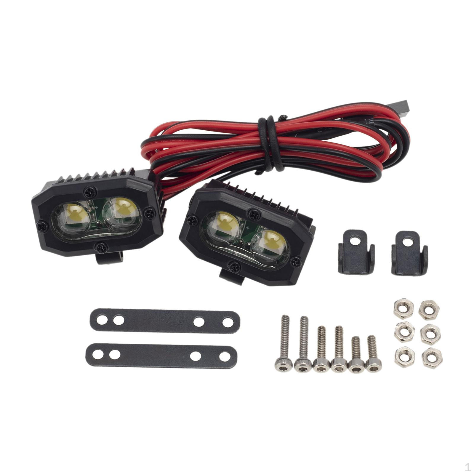 

High-Powered LED Lights for 1:8 Scale Crawler Trucks 2Pcs Light