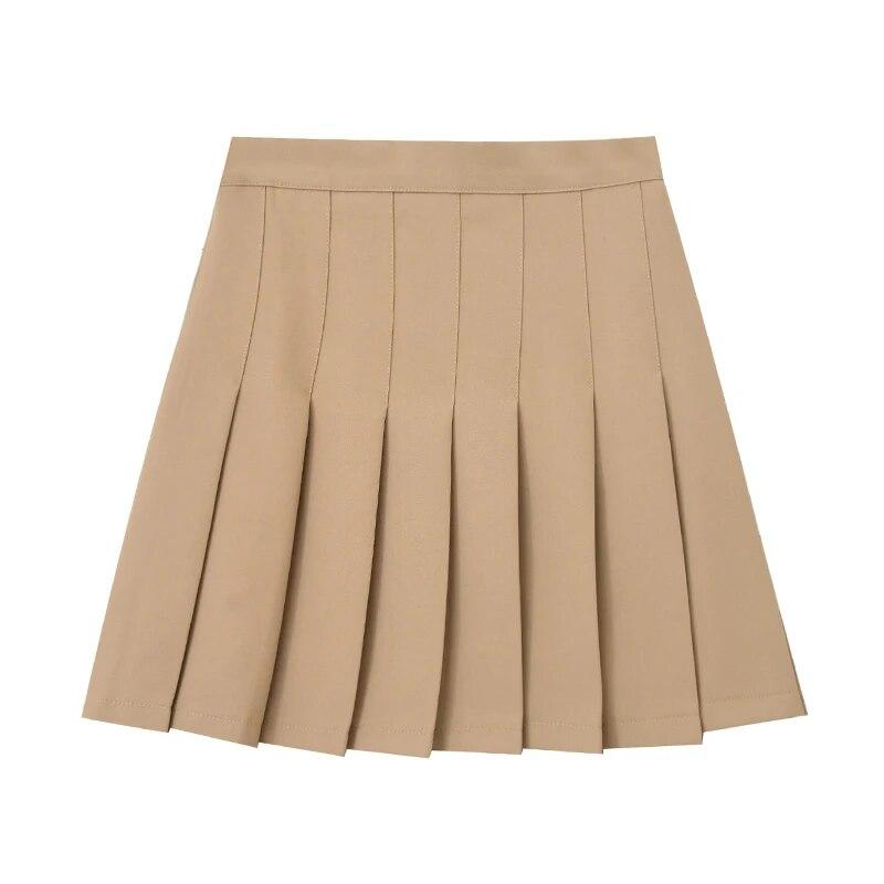 Korean White Skirt Shorts Women High Waist Sexy Mini Skirts Female Spring Summer Pleated Kawaii Skirt For School Girl JK Uniform
