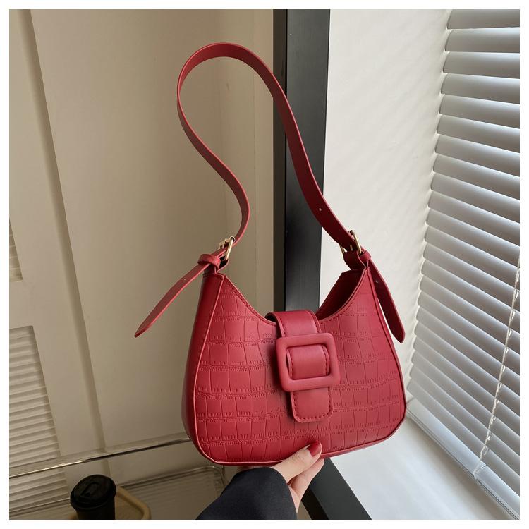 

Цьогорічна популярна модна проста сумка через плече, сумка-месенджер, жіноча 2024 осінь нова, корейська версія, проста сумка для щоденних поїздок, жіноча червоний