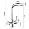 Triple-Action Water Purifier Faucet Modern Minimalist Single Handle Rotating Copper Alloy Multifunctional Kitchen Faucet