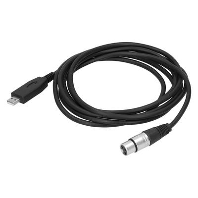USB To XLR Female Microphone Cable Plug Play Microphone Connector Cable Cord2m   6.6ft
