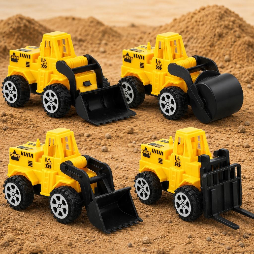 [PACZB][5] Large RC Truck + 4 Construction Vehicles (U953 + 5x B17) U953Z
