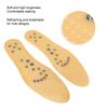 Magnet Therapy Insoles Breathable Foot Sole Massage Foot Pad for Healthy Care (Yellow L)
