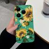 For Huawei Nova Y90 4E 5T Y70 Y72 6 7 8 9 SE Y61 Pura 80 Pro Soft Silicone Phone Covers Beautiful Sunflower Patterns Anti Slip Shell For Huawei Casing