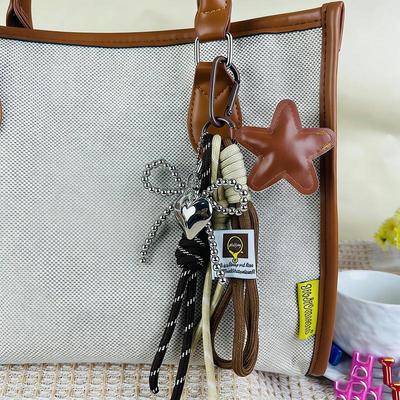 Handgefertigte gewebte Nylonseil Tasche Anhänger Süßer Stern Mode Rucksack Handtasche Hängende Taschen Zubehör