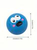 [For Small-Breed Dog] 1/3Pcs Dog Sounding Toy with Cute Big Eyeball Design, Pet Durable Rubber Chew Teeth Grinding and Cleaning Ball with Squeaky Dog