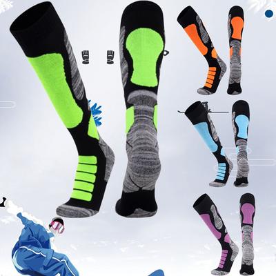 Socken Snowboard Sport Wolle Radfahren Merino Ski Winter Wandern Skifahren Strümpfe Männer Frauen Knie Hohe Thermosocken