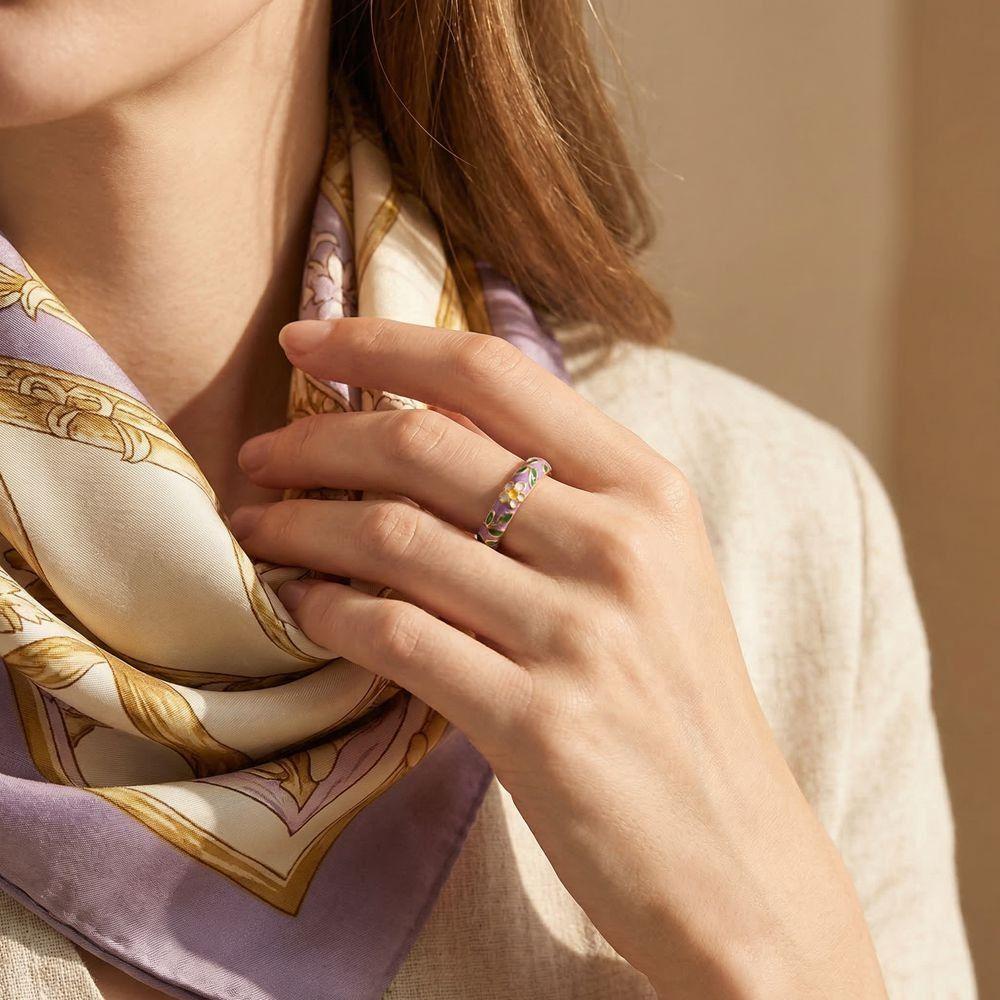 Engraved Vintage Geometric Rings Bohemian-Style Gold Plated Ring Wedding