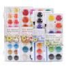 12/16/18 Cores Portátil Sólido Aquarela Tinta Conjunto Aquarela Pincel Caneta Para Pintura Infantil Material de Arte