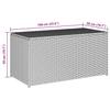 Garden Storage Box Poly Rattan 100 x 50 x 50 cm Black