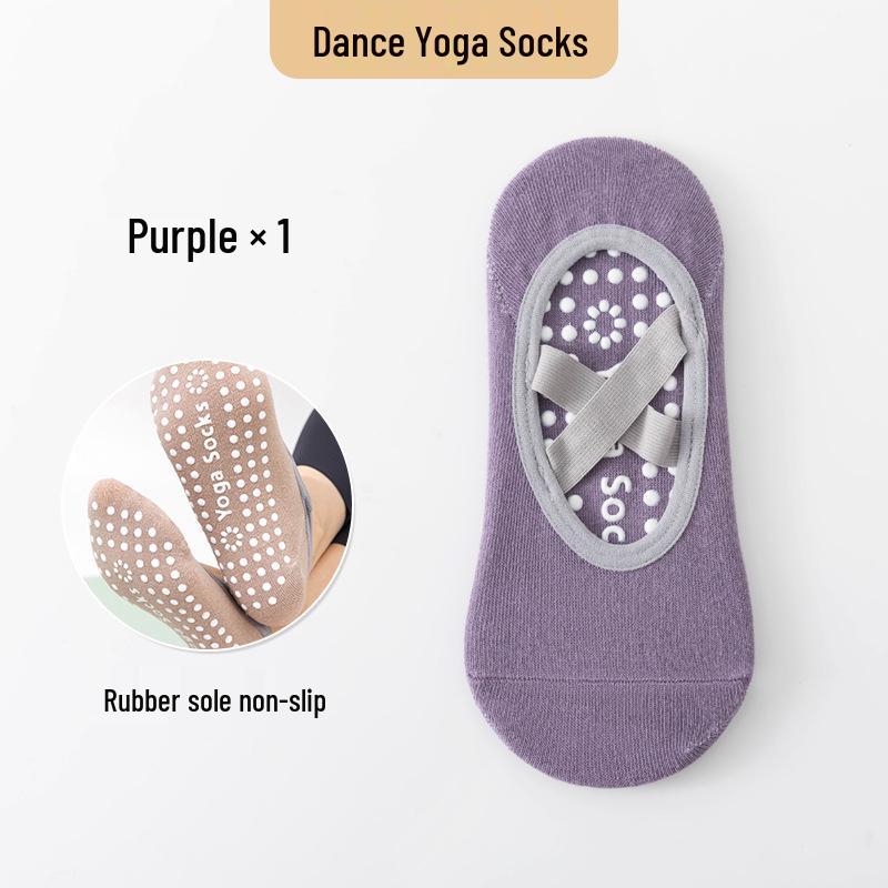 Non-Slip Cross Strap Yoga & Pilates Socks for Indoor Fitness