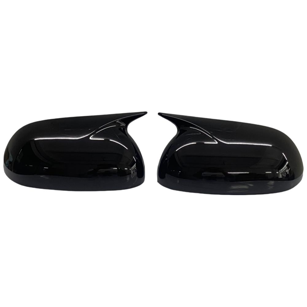 For Kia Picanto 2012-2025 Without Light Car Side Rearview Mirror Cover Wing Cap Exterior Door Rear View Case Trim Carbon Look