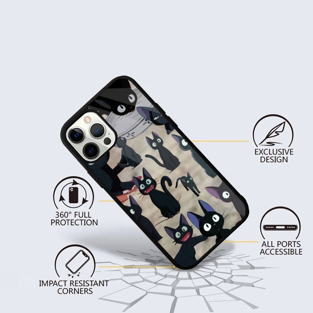 Cat Cartoon Cute Phone Case For iPhone 16,15,14,13,12,11,Plus,Pro,Max Mini Magsafe Magnetic Wireless Charging