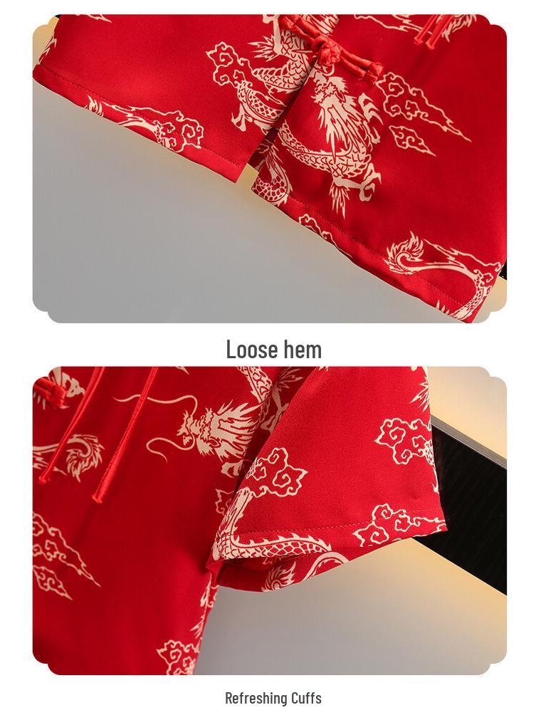 Moderna Ropa de Verano de Dragón Tang para Niños para la Actuación del 1 de Junio