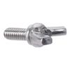 5PCS Metric Bolts M5x10mm Machine Screw 304 Stainless Steel Silver Tone Wing Bolts Thumb Screws