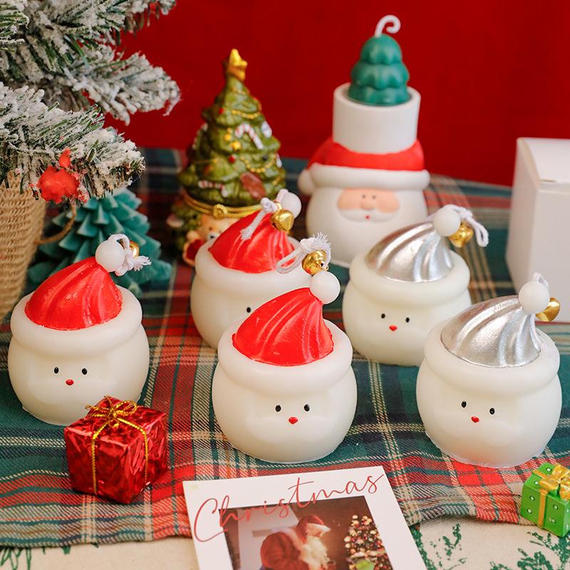 معطر جو للغرفة برائحة الزهور الخضراء اللطيفة، ديكور للحفلات، سانتا كلوز، جو عيد الميلاد، 6x6x7 سم