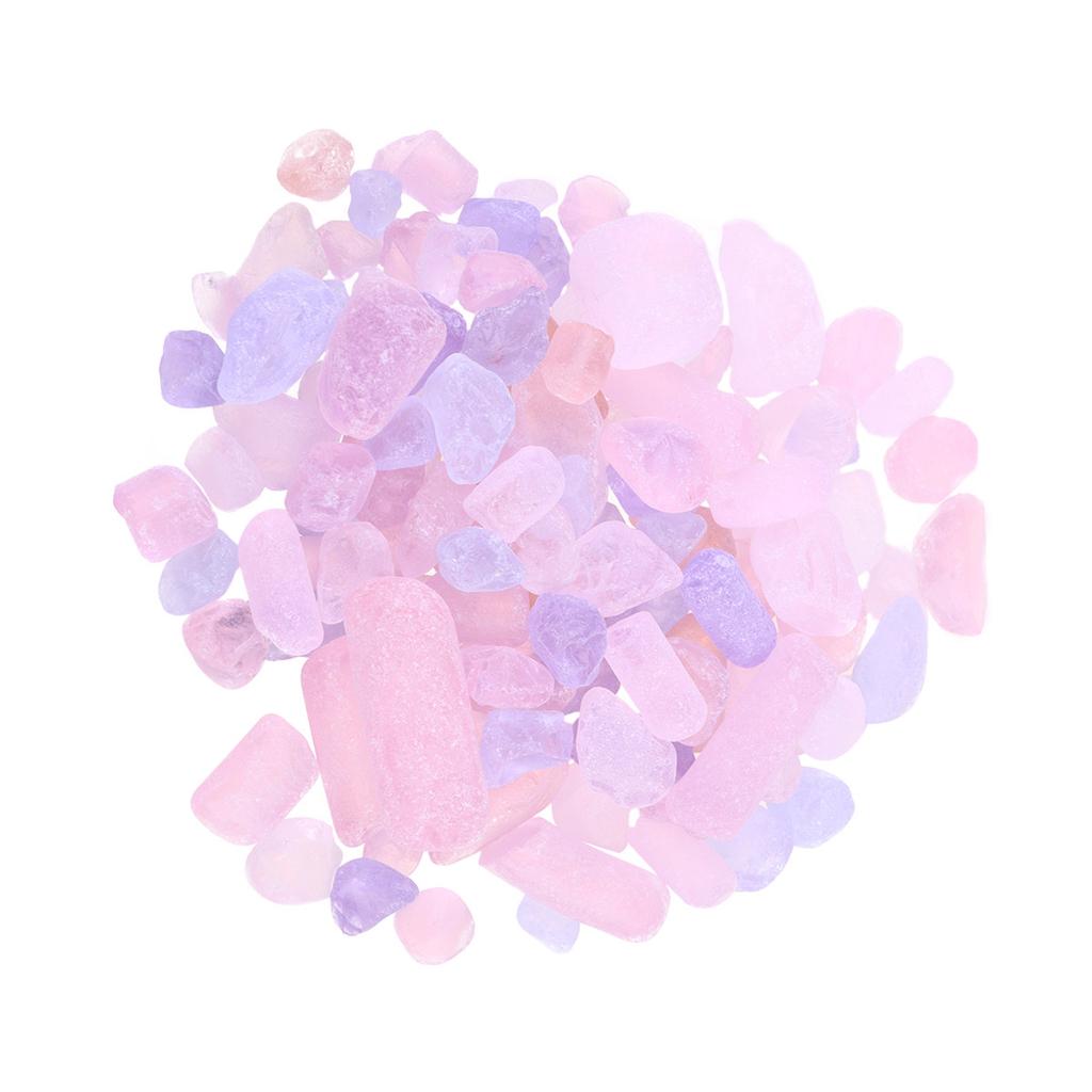 1Pack Fish Tank Decoration Natural Crystal Pebbles Amber Color About 500G Polished Tumbled Stones for Aquariums Flowerpot Gravel