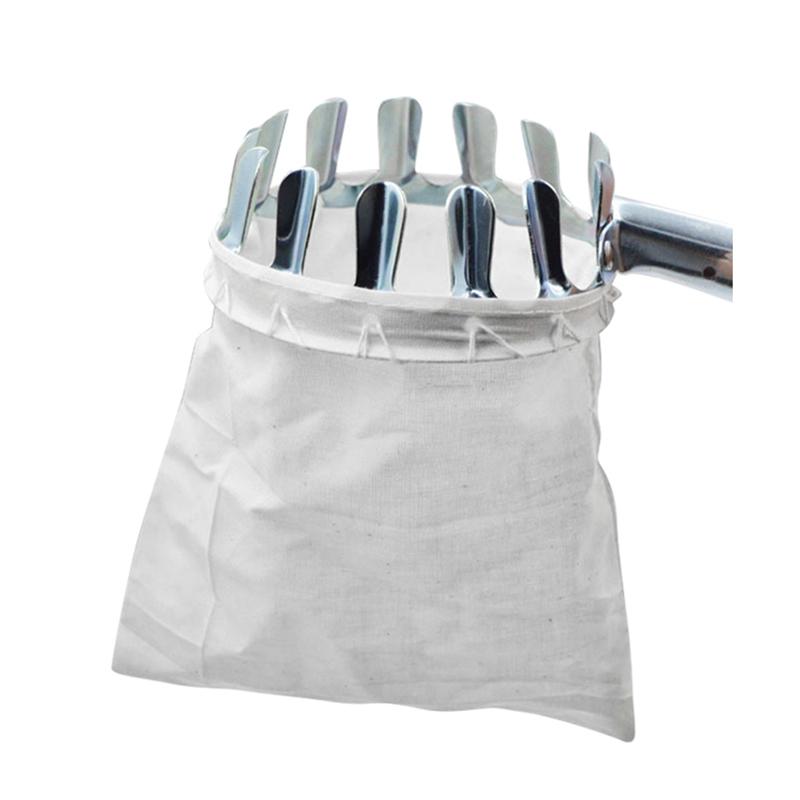 Metal Fruit Picker Agricultural Bayberry Jujube Fruit Picking Tool Garden Orchard Apple Peach High Tree Catcher Collection Pouch