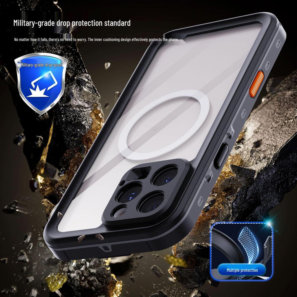 Rote Paprika Wasserdichte Magnetische Tauchhülle für iPhone 16/17 Pro Max