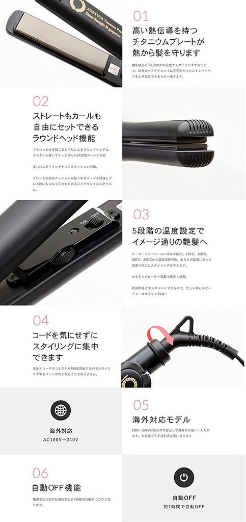 Agetsuya Agetsuya Pro POP Hair Straightener, Aqua Mint | International Compatible