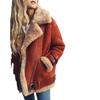 Women's Deerskin Motorcycle Jacket with Lamb Wool and Cotton Fur