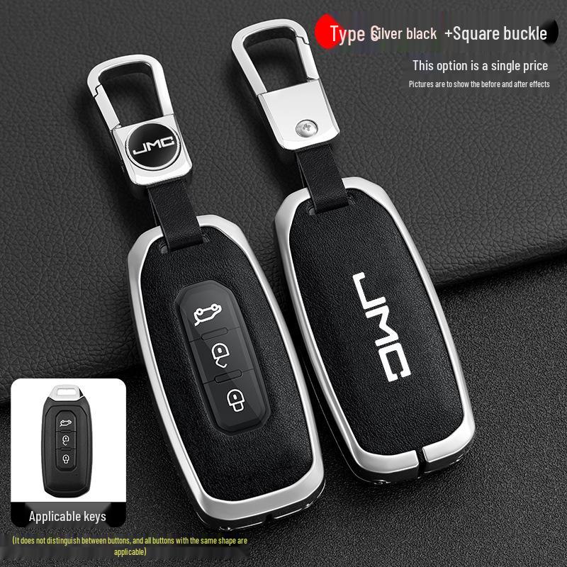Compatible Jiangling Yuhu 7 Key Case: Metal Shell for Yusheng S350, S330, Transit, New Baodian.