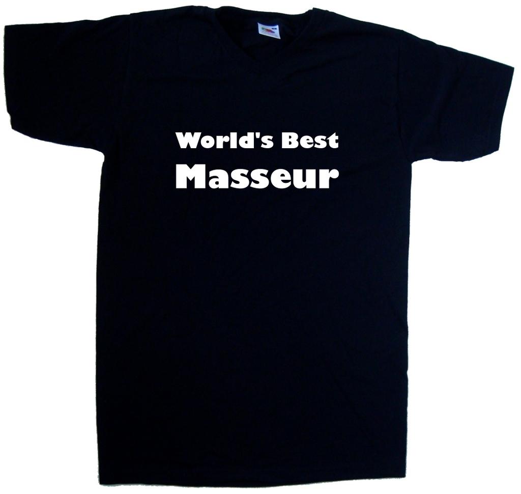 World's Best Masseur V-Neck T-Shirt